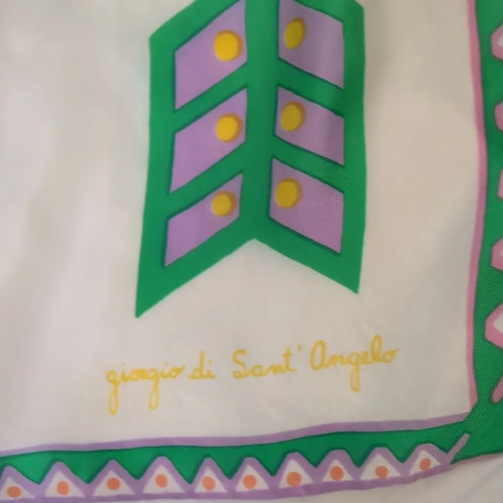 Giorgio di Sant Angelo 80's vintage silk scarf